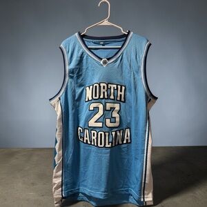 Michael Jordan North Carolina #23 Light Blue Basketball Jersey - Unbranded